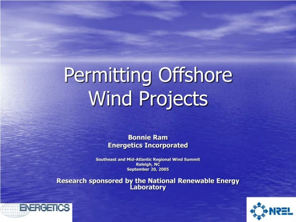 Permitting Offshore  Wind Projects