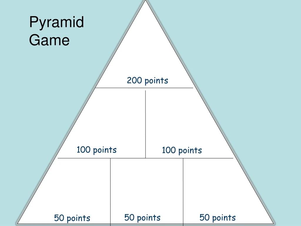 pyramid game