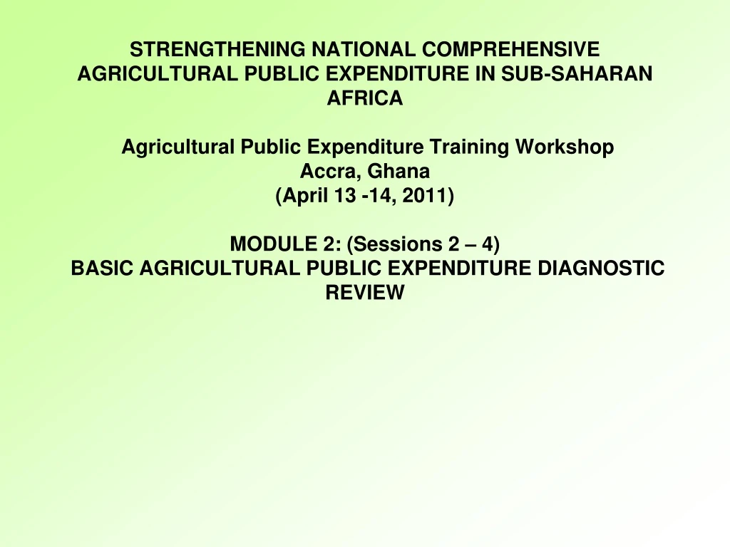 strengthening national comprehensive agricultural