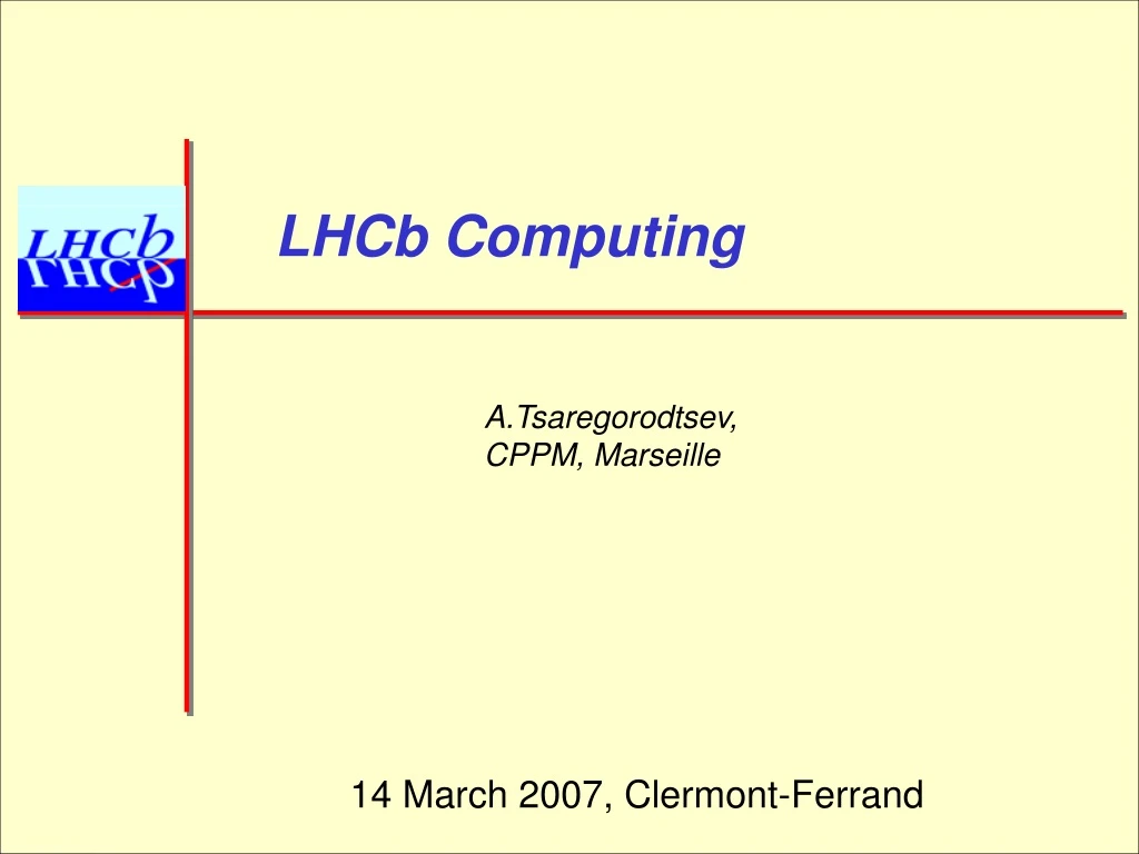 lhcb computing