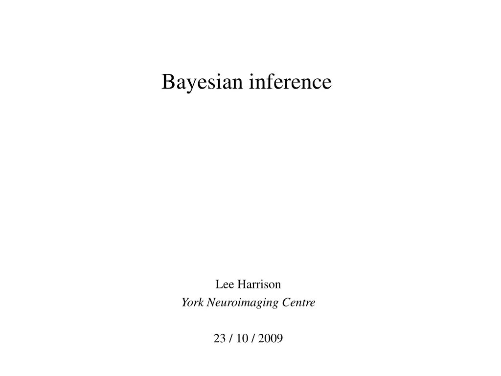 bayesian inference