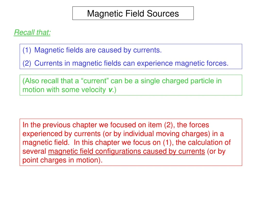 magnetic field sources