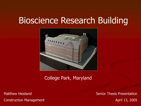 Bioscience Research Building