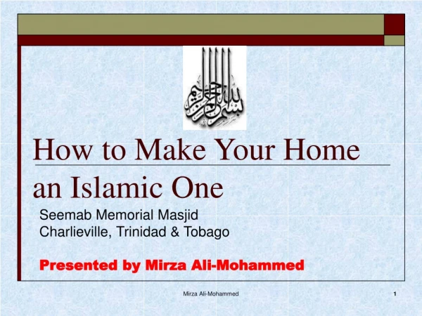 How to Make Your Home an Islamic One