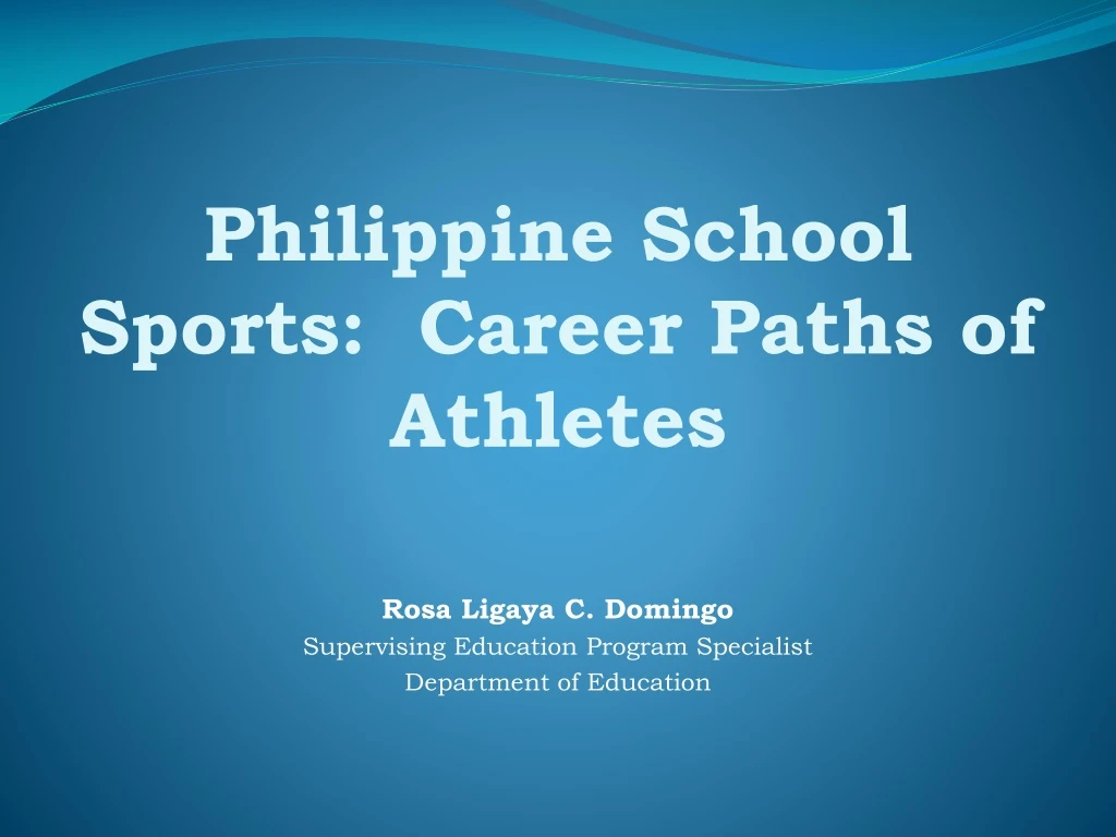 philippine school sports career paths of athletes