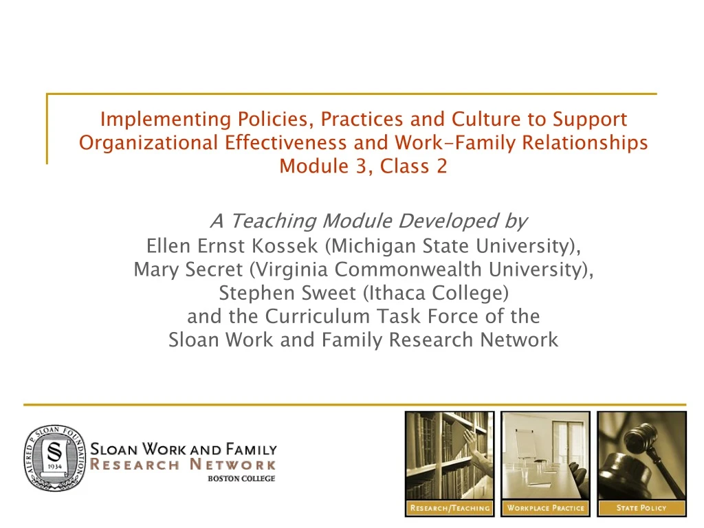 implementing policies practices and culture