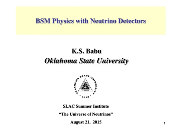 K.S. Babu Oklahoma State University