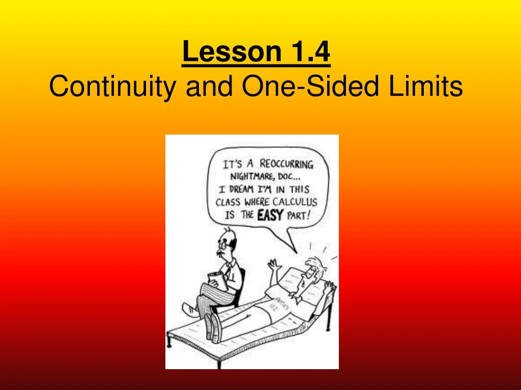 lesson 1 4 continuity and one sided limits