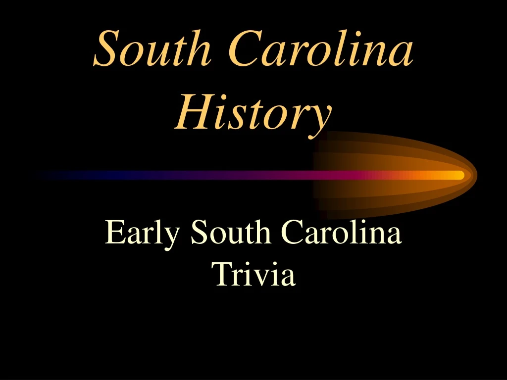 south carolina history