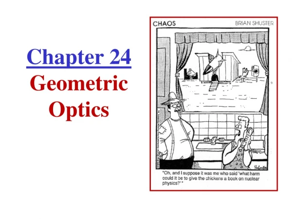 Chapter 24 Geometric Optics