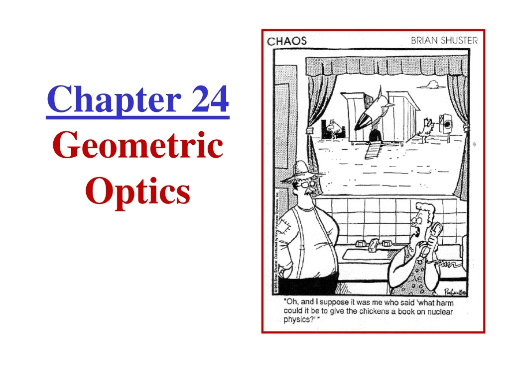 chapter 24 geometric optics