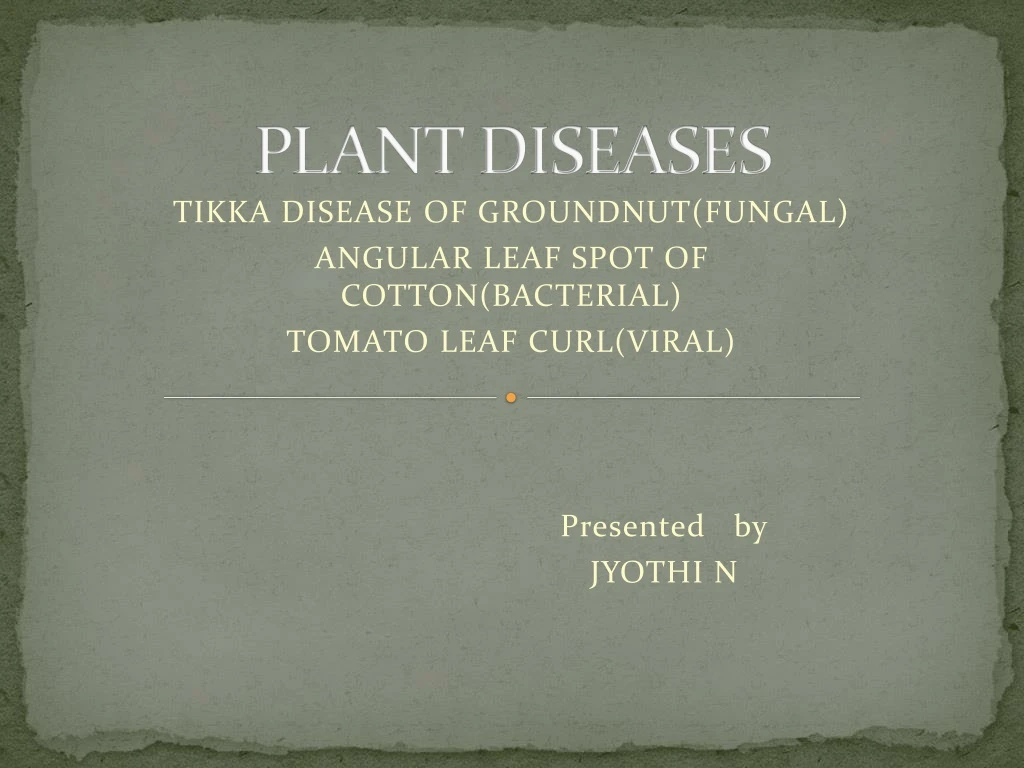 plant diseases