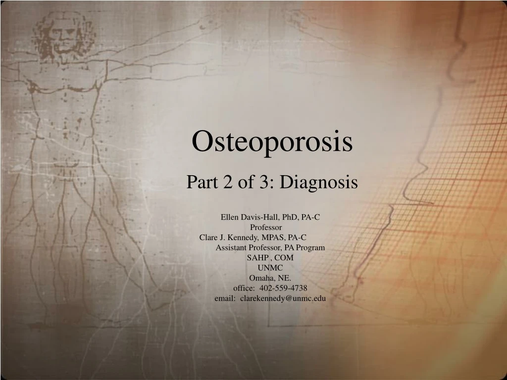 osteoporosis part 2 of 3 diagnosis