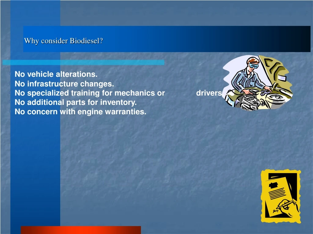 why consider biodiesel