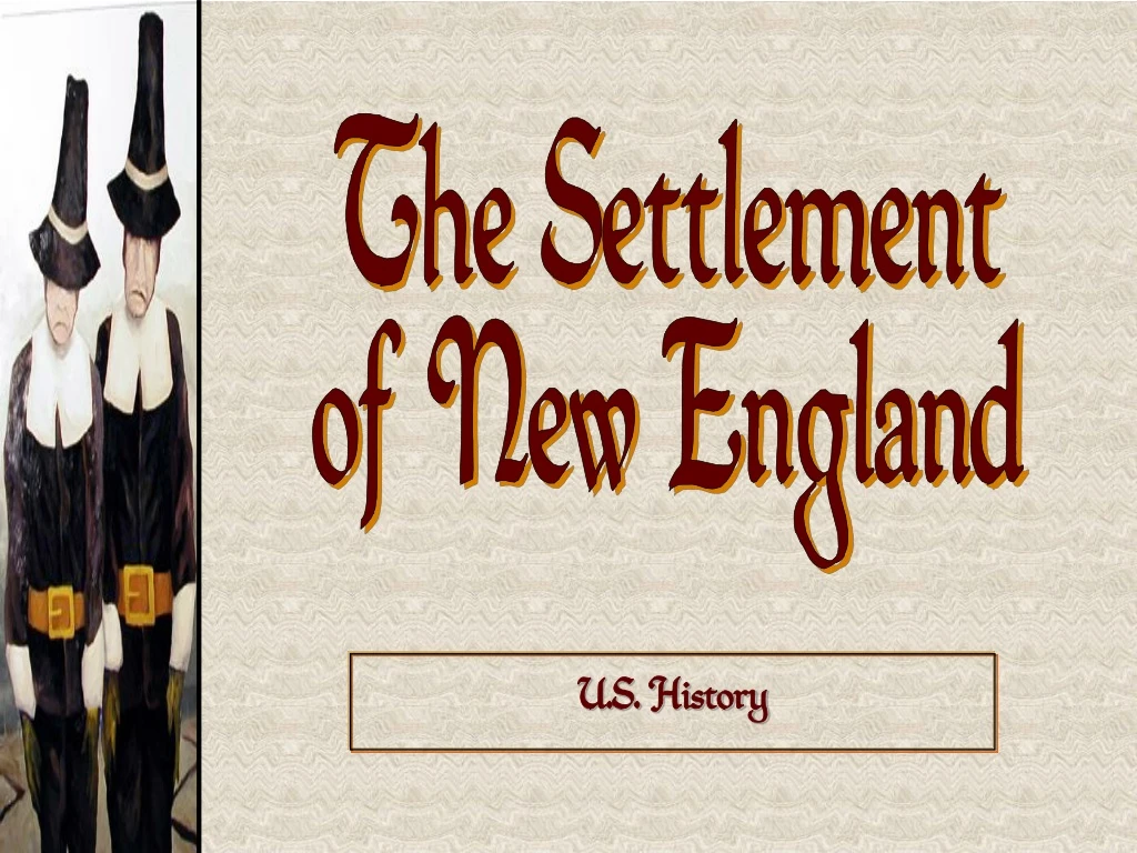 the settlement of new england