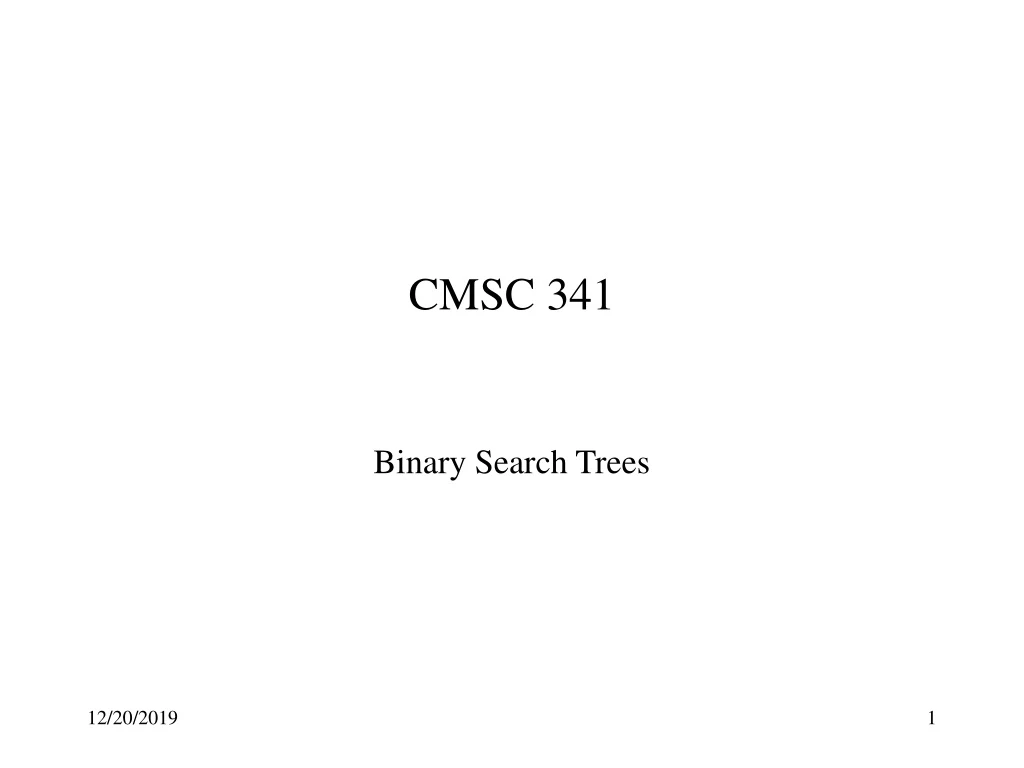 cmsc 341