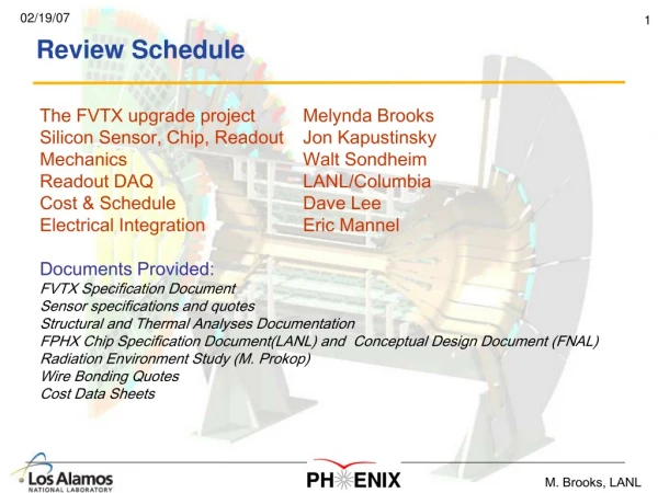 Review Schedule