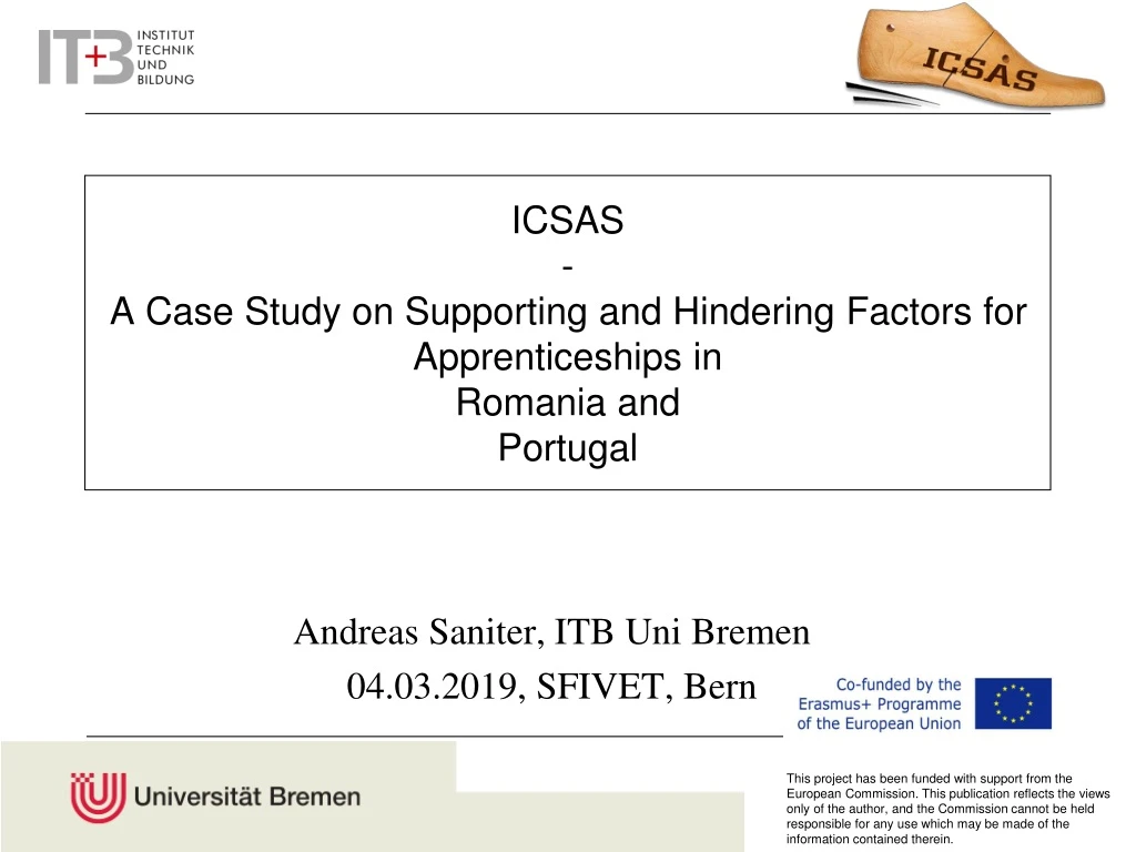 icsas a case study on supporting and hindering factors for apprenticeships in romania and portugal