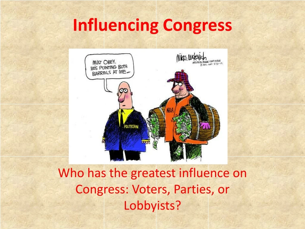 influencing congress