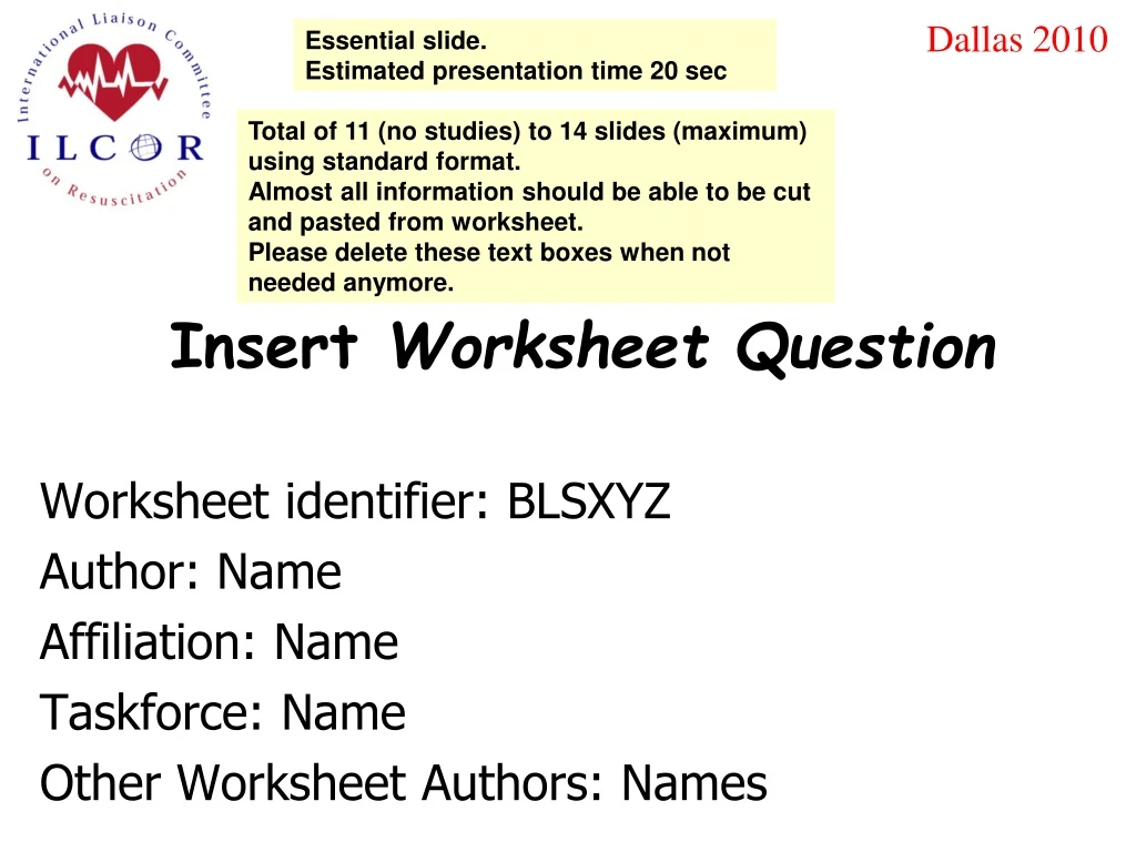 insert worksheet question