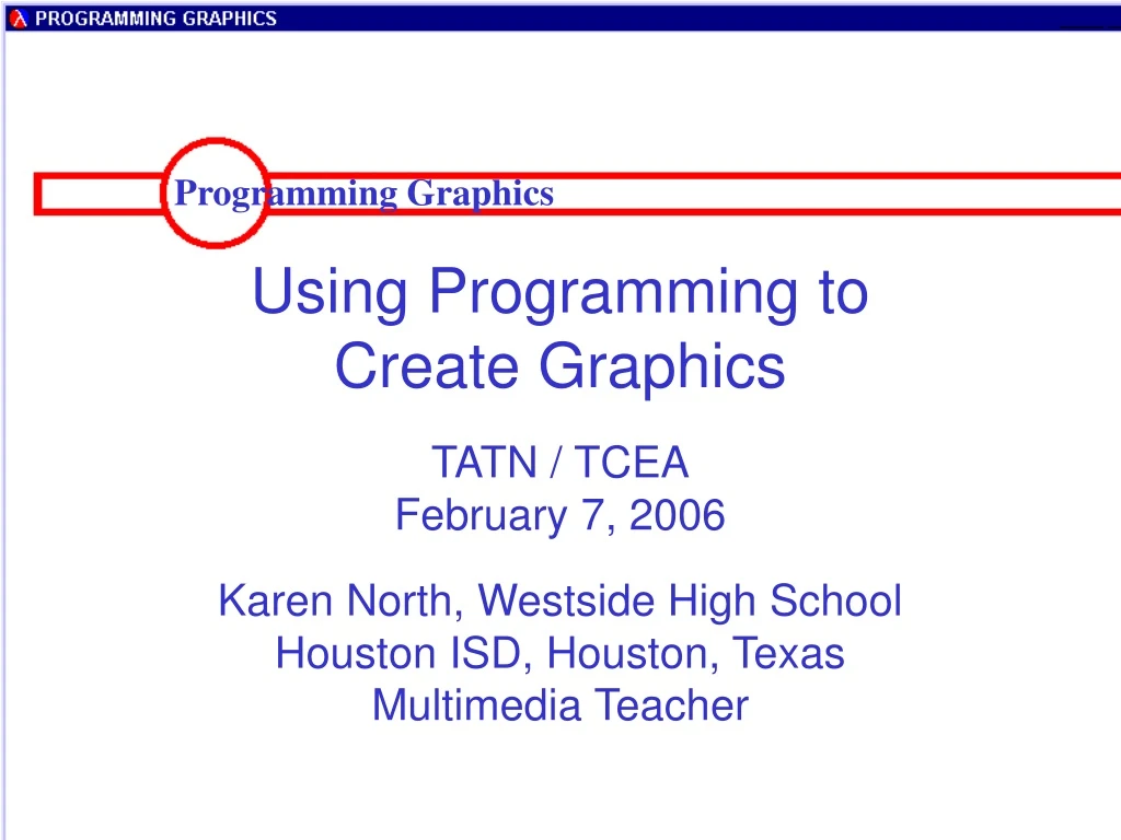 programming graphics