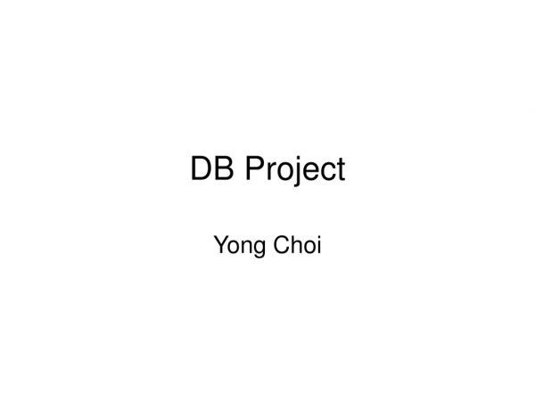 DB Project