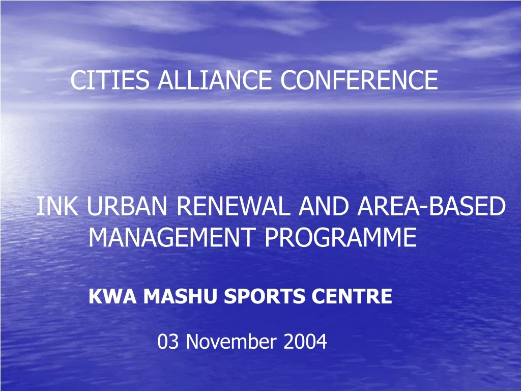 cities alliance conference