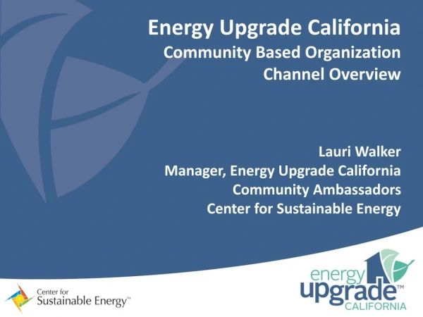 Energy Upgrade CA Timeline