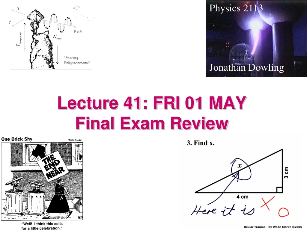 lecture 41 fri 01 may final exam review