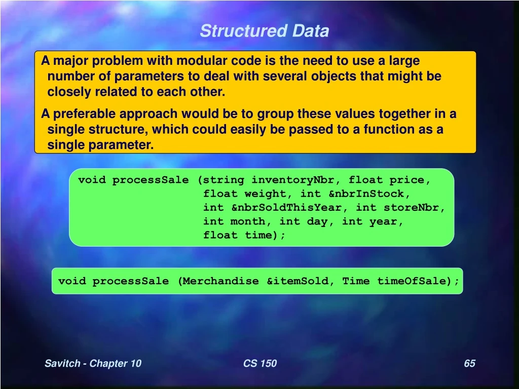 structured data