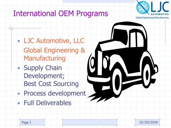 International OEM Programs