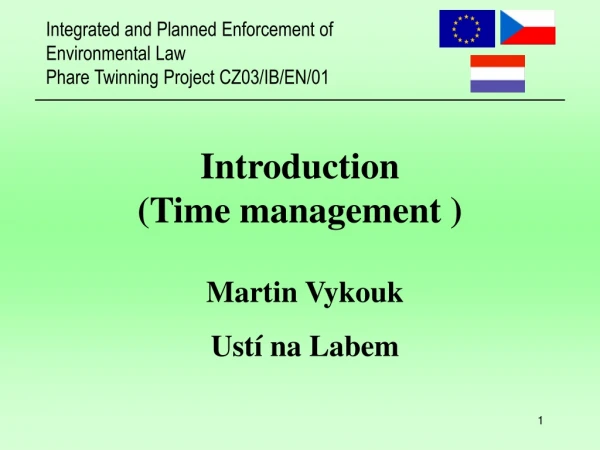 Introduction (Time management )