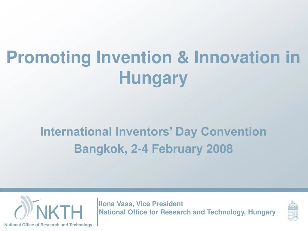 promoting invention innovation in hungary