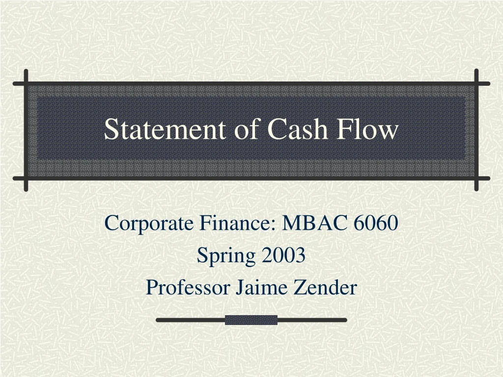 Ppt Statement Of Cash Flow Powerpoint Presentation Free Download