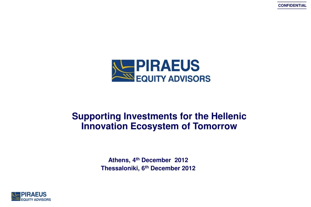 supporting investments for the hellenic