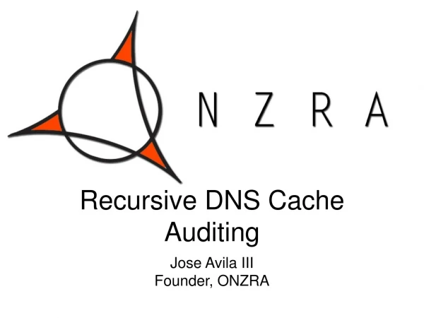 Recursive DNS Cache Auditing