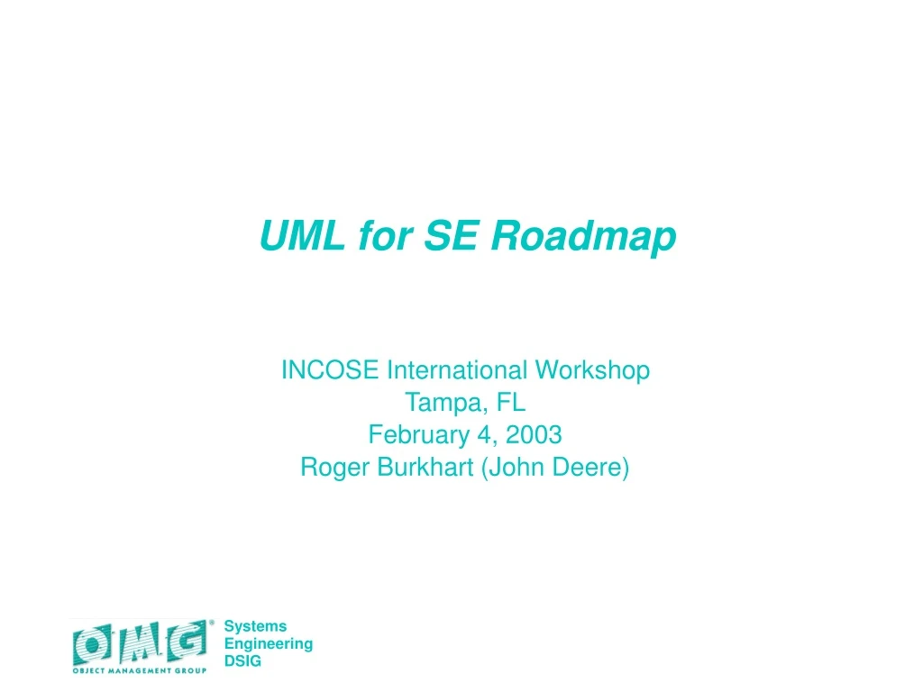 uml for se roadmap