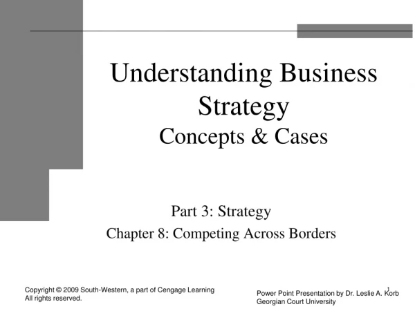 Understanding Business Strategy Concepts &amp; Cases