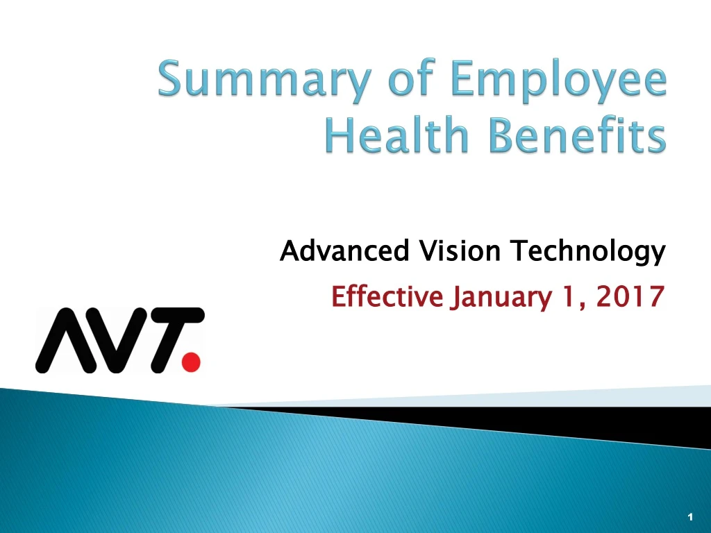 summary of employee health benefits