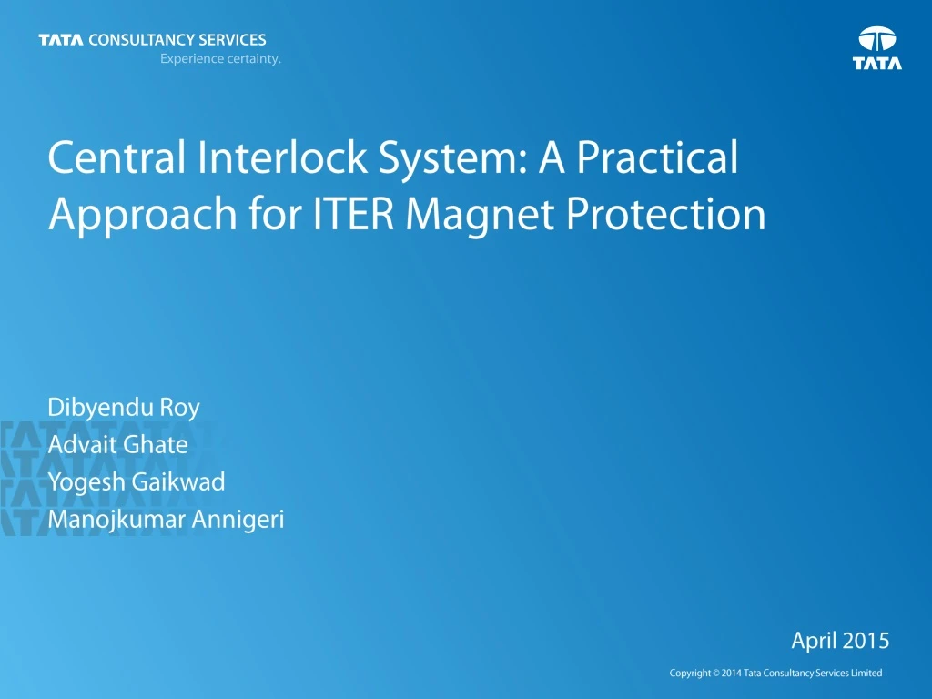 central interlock system a practical approach for iter magnet protection