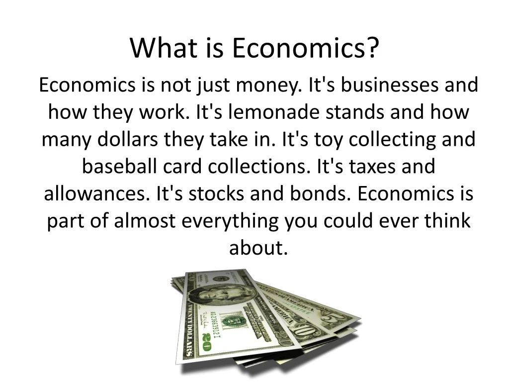 what is economics