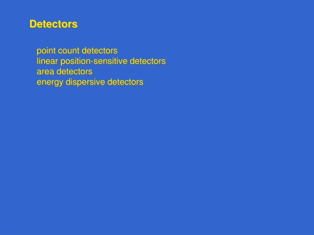 detectors