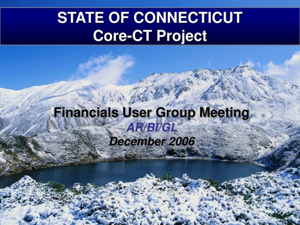 STATE OF CONNECTICUT Core-CT Project