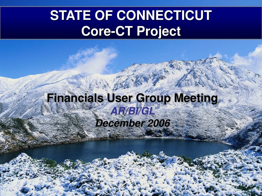 state of connecticut core ct project