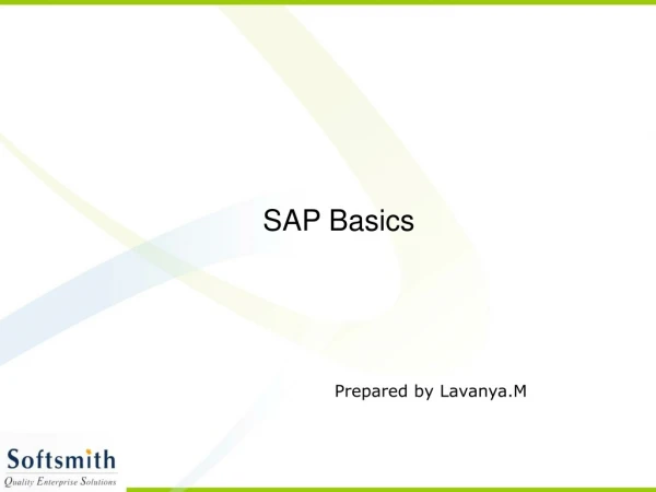 SAP Basics