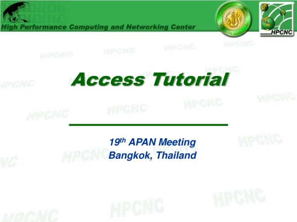 Access Tutorial