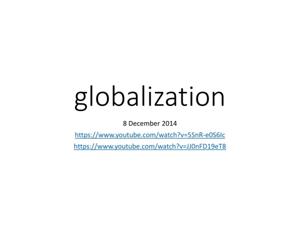 globalization