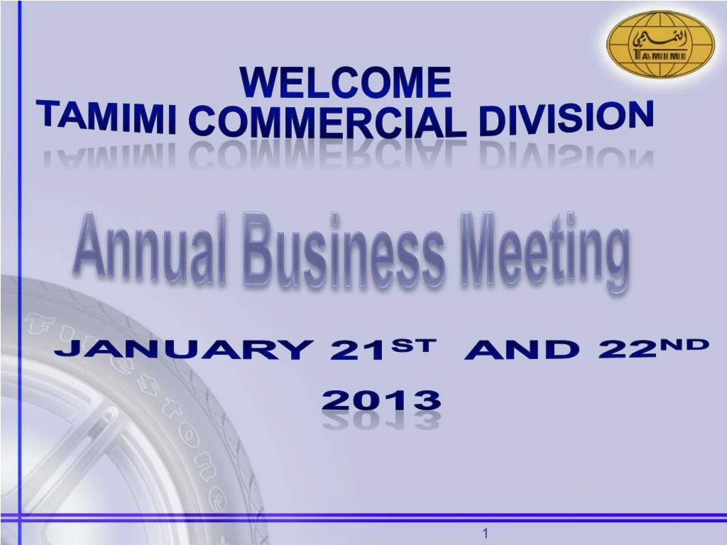 welcome tamimi commercial division