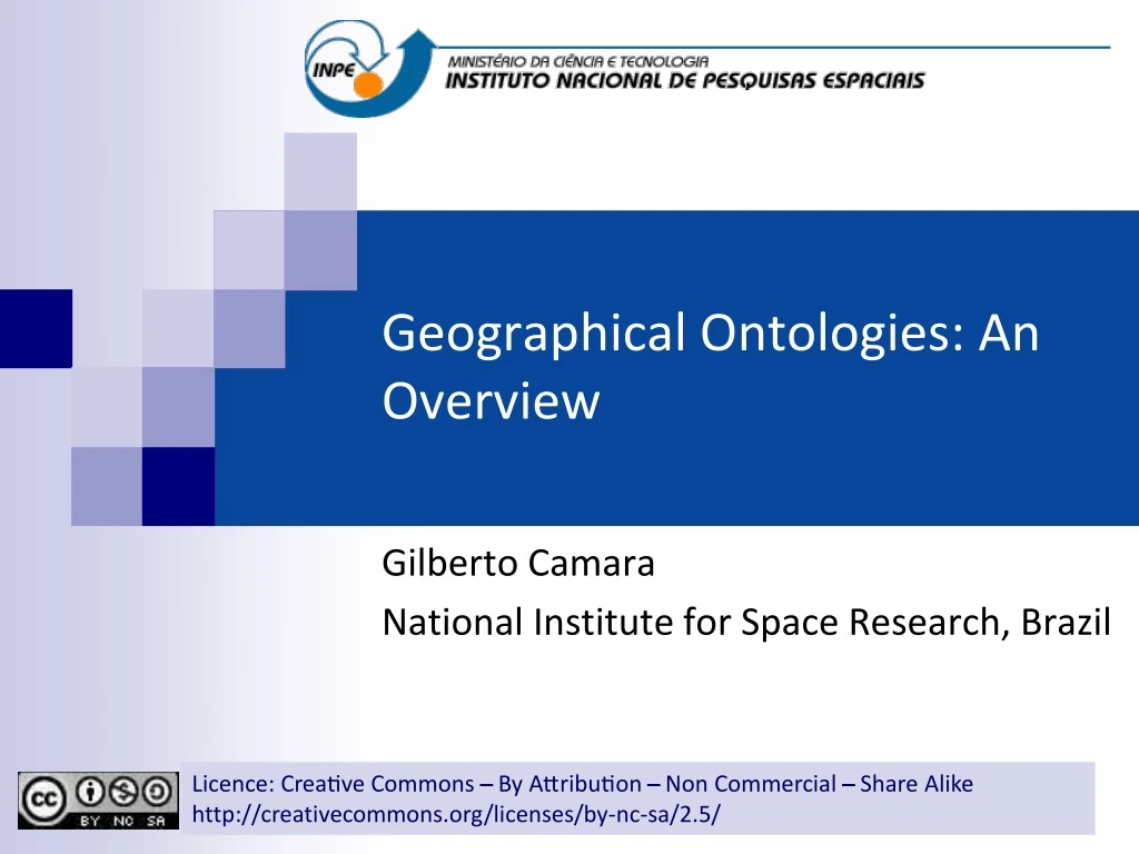 geographical ontologies an overview
