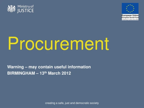 Procurement